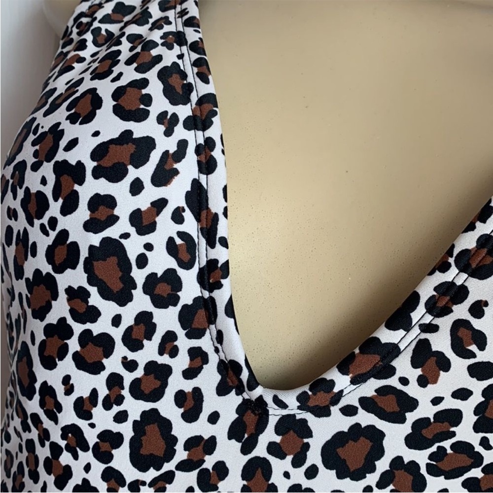 Shade & Shore Cutout One Piece/Bikini Black and Brown sz L NWT - Picture 4 of 9